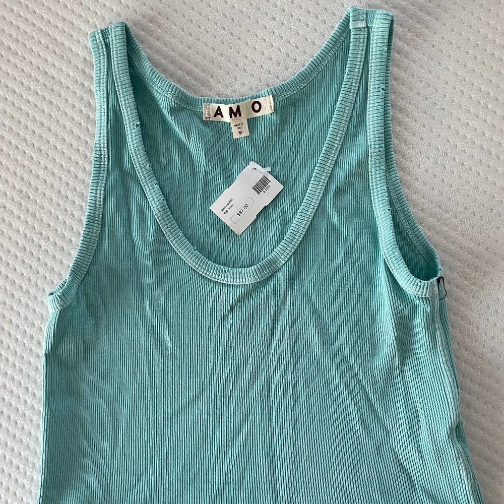 AMO Ribbed Tank Top Size Medium